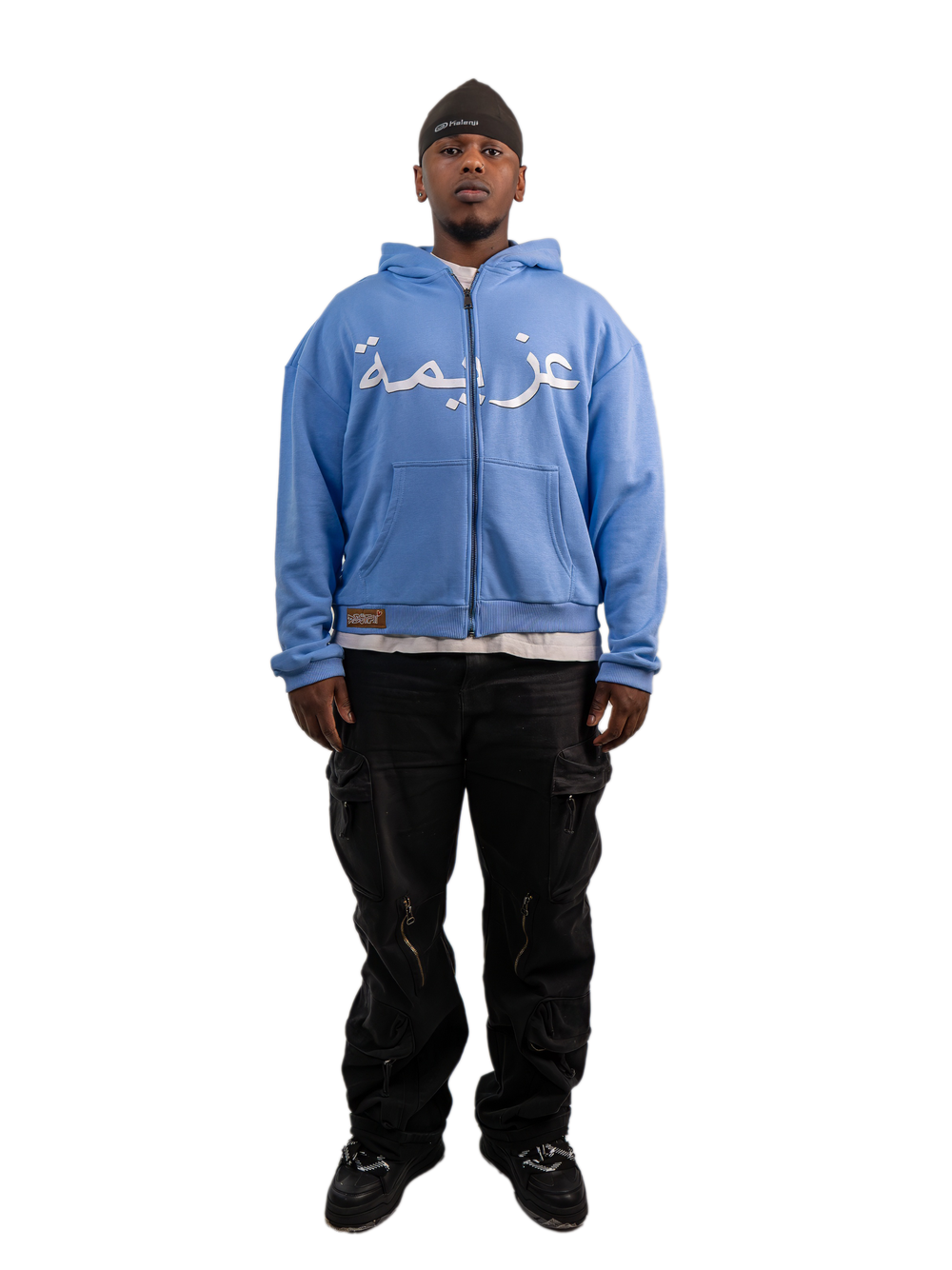 „BLUE FATIMA“ zip-hoodie