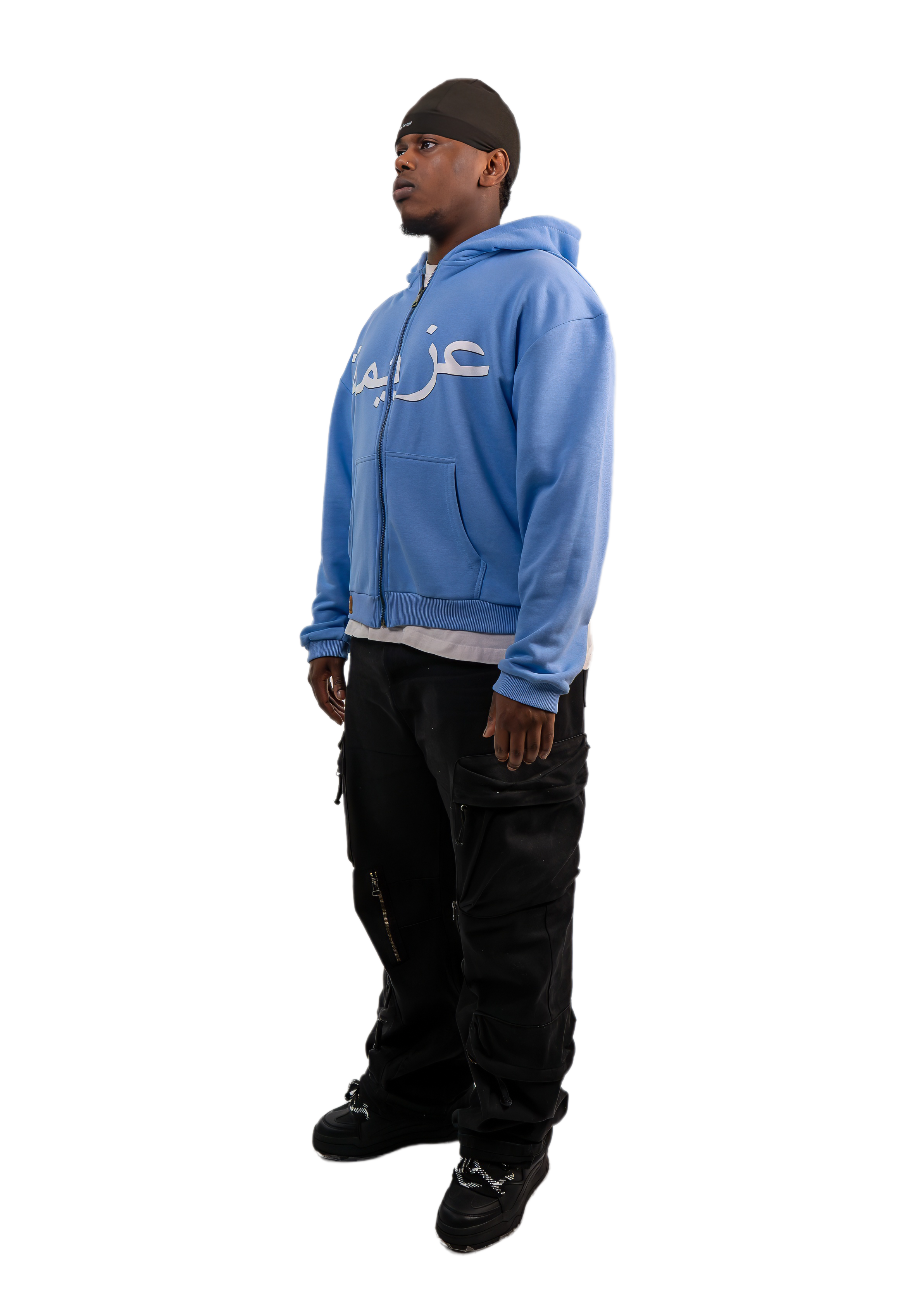 „BLUE FATIMA“ zip-hoodie