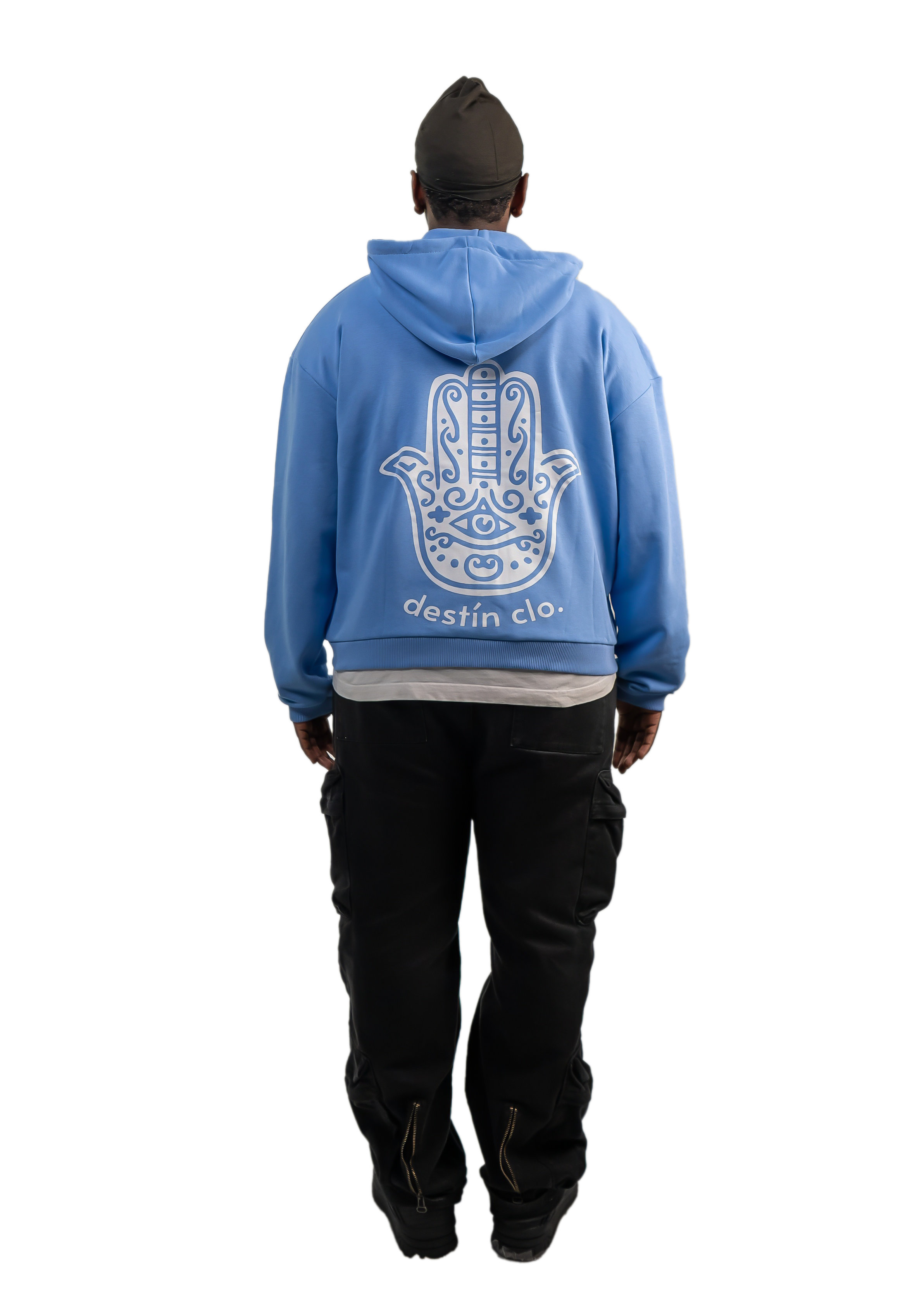 „BLUE FATIMA“ zip-hoodie