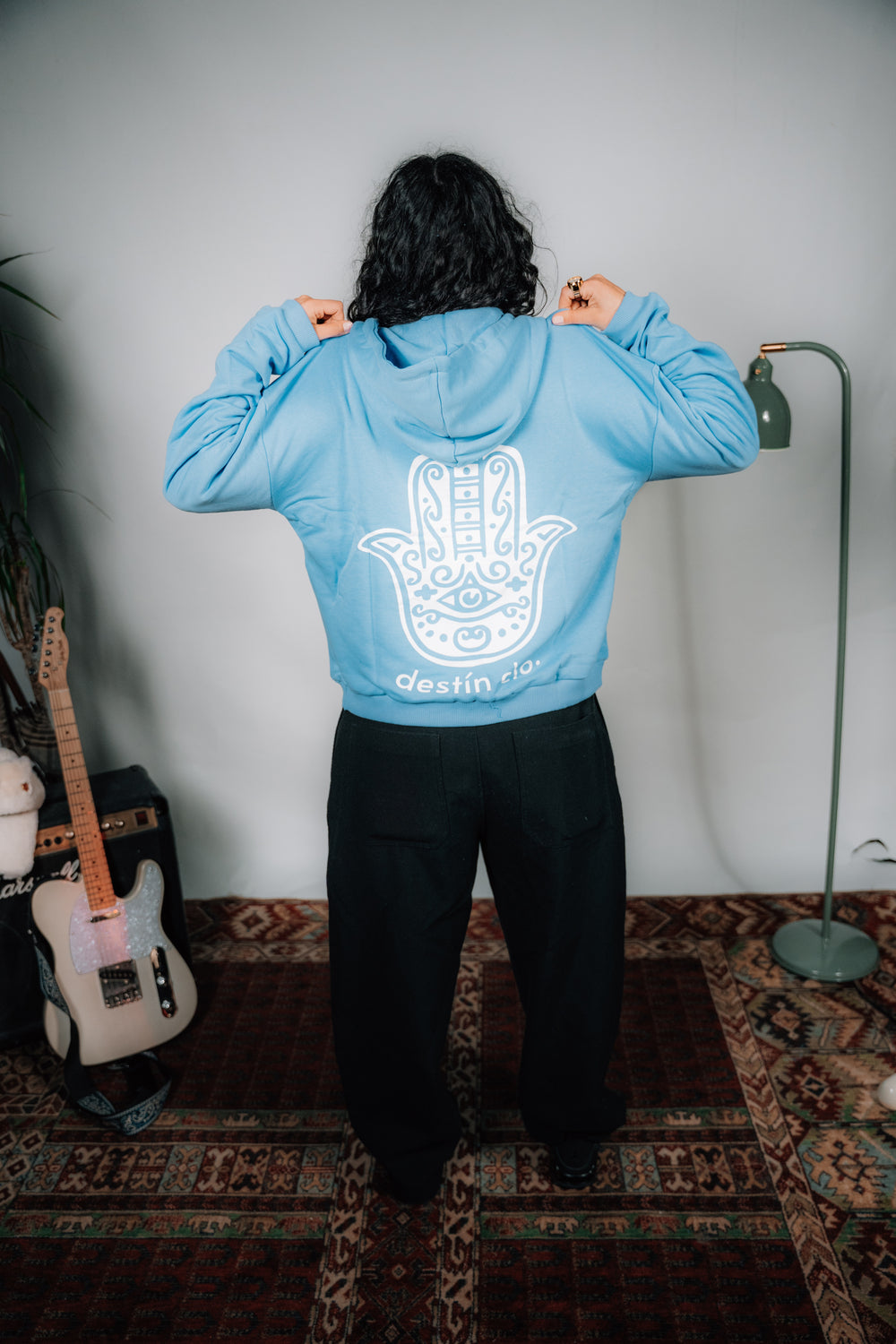 „BLUE FATIMA“ zip-hoodie