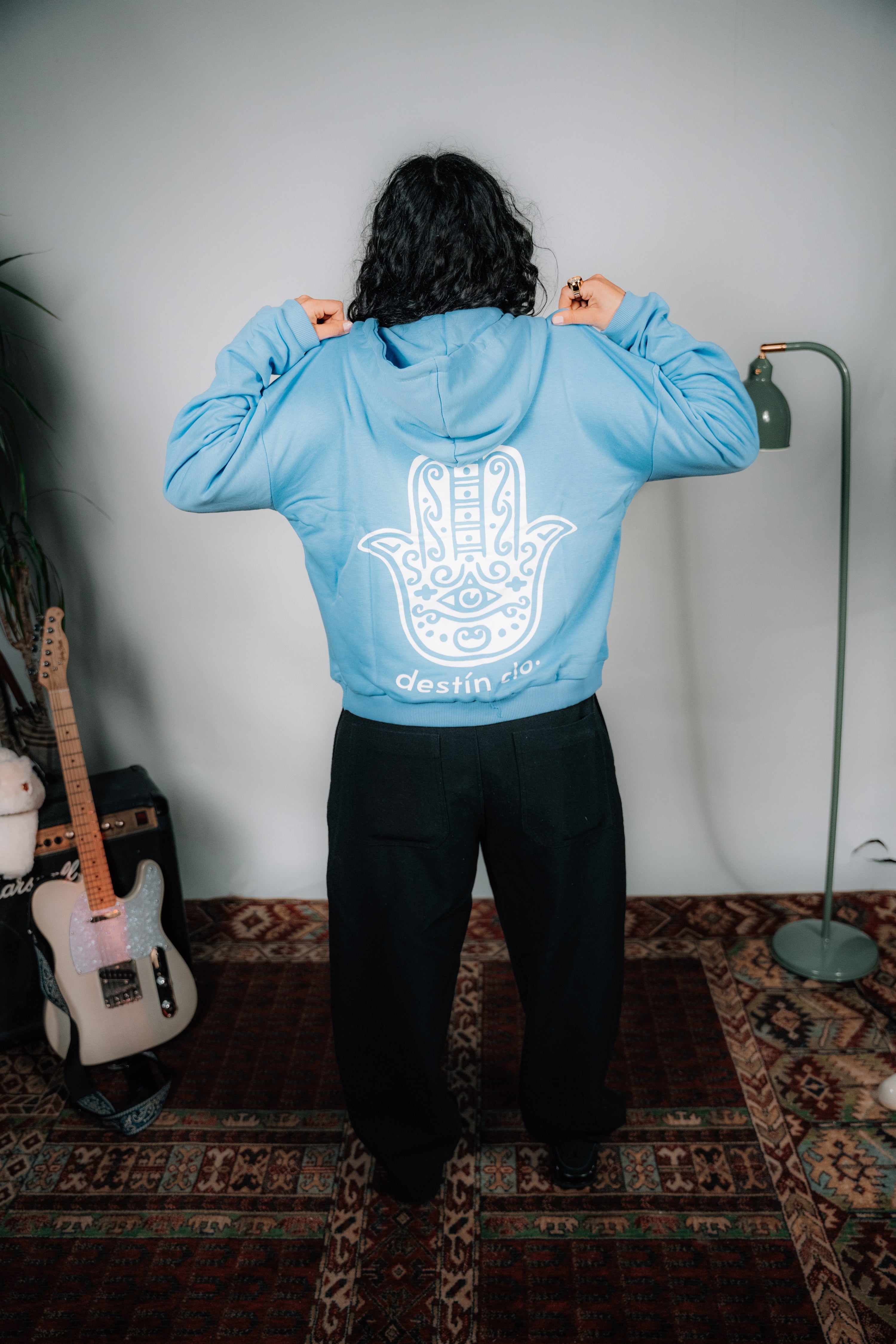 „BLUE FATIMA“ zip-hoodie