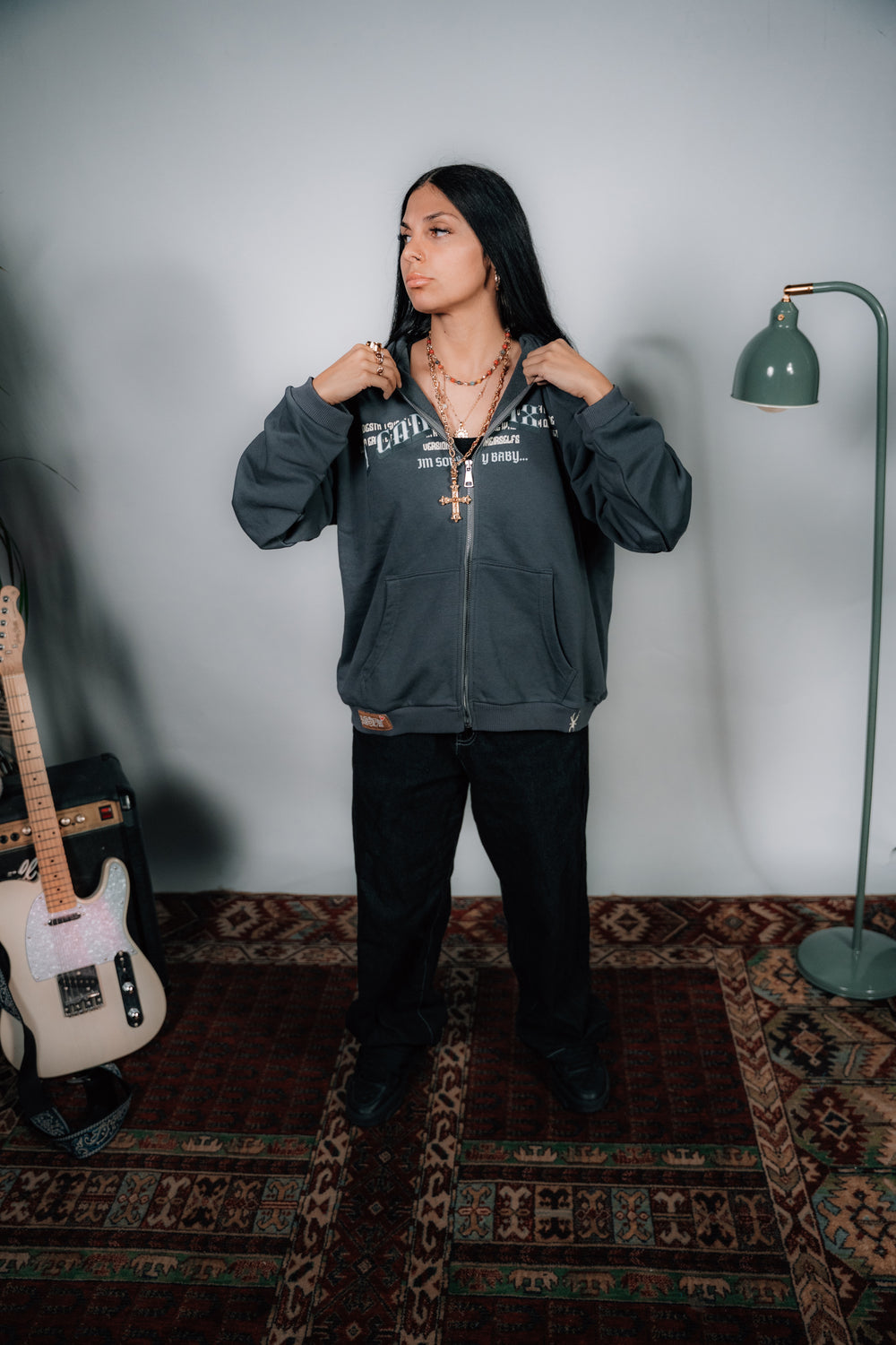 „I CAN’T FIX US“ zip-hoodie